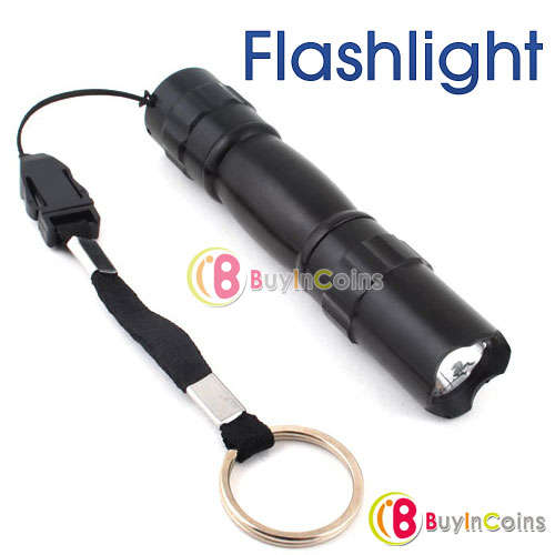 1W LED AA Flashlight Camping Handy Keychain Lamp Torch