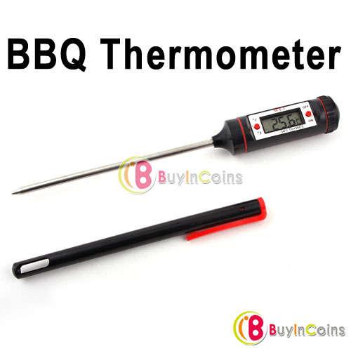 Digital Probe Meat Thermometer Kitchen Cooking BBQ
