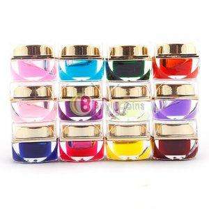 12 Mix Colors Glaze UV Builder Gel Nail Art Tips 8ml