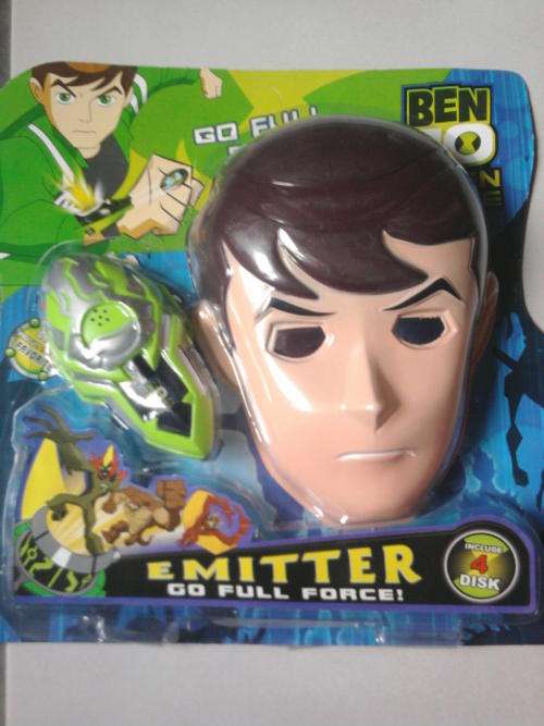 BRAND NEW BEN 10 ALIEN FORCE MASK AND TOY WATCH SET