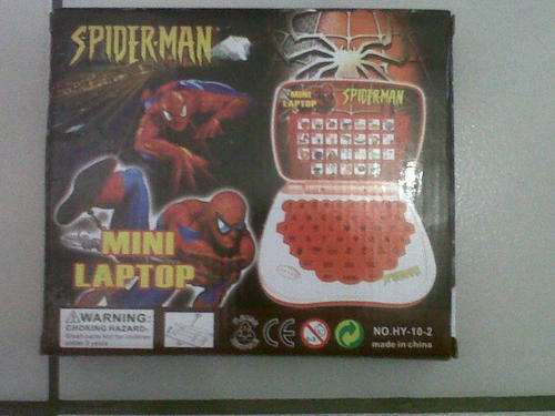 BRAND NEW KIDDIES SPIDER-MAN CARTOON CHARACTER EDUCATIONAL TOY LAPTOP