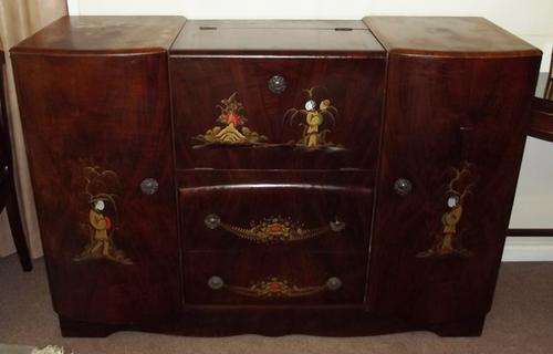 RARE ORIGINAL ART DECO COCKTAIL CABINET (A1161/AD)