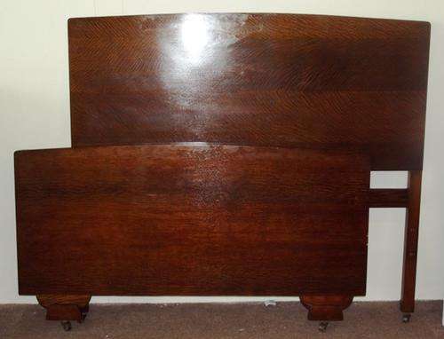 ANTIQUE HEAD -& FOOTBOARDS FOR DOUBLE BED (E106)