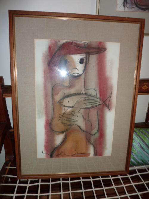 Frans Martin Claerhout (South African 1919-2006) - mixed Media