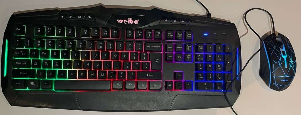 Gaming keyboard and mice