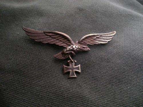 German Luftwaffe Eagle with Iron Cross Custom Badge
