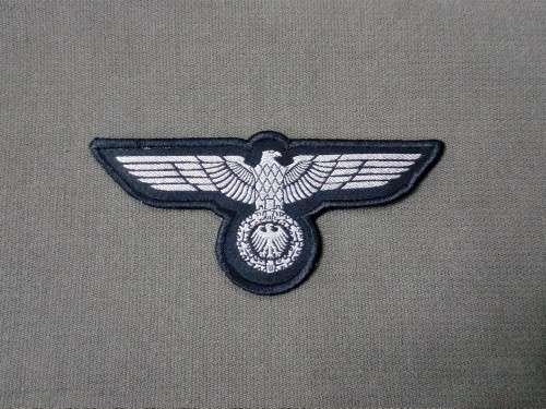 German Army Eagle Woven Patch Sew On
