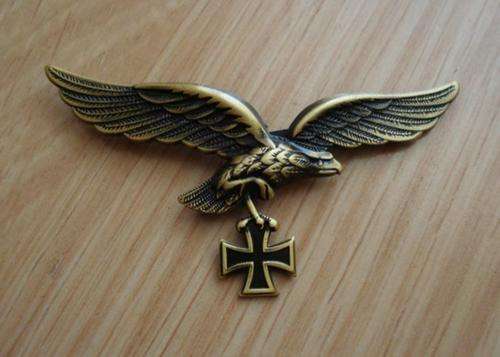 German Luftwaffe Eagle with Iron Cross Custom Badge