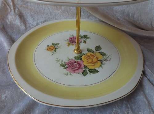 Magnificent Vintage Royal Tudor Petit Four / Cake Stand