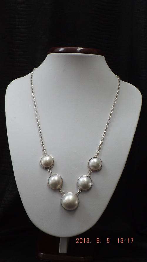 Stunning Mabe Pearl Necklace.