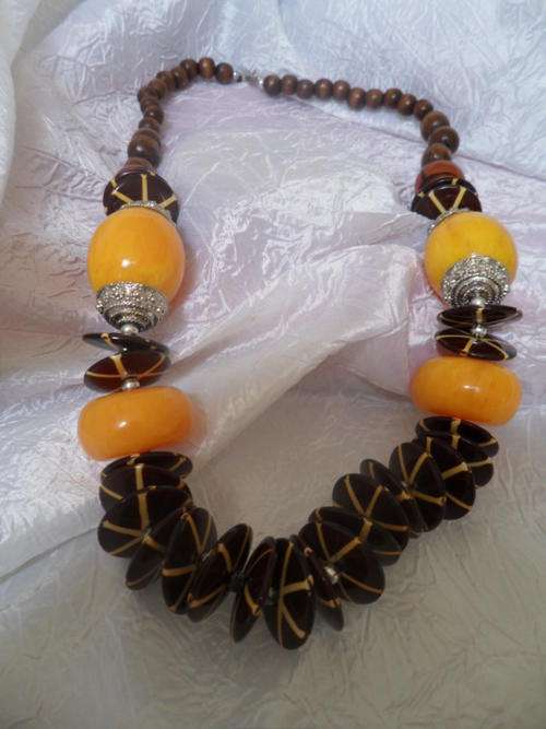 Wonderful Faux Amber Necklace