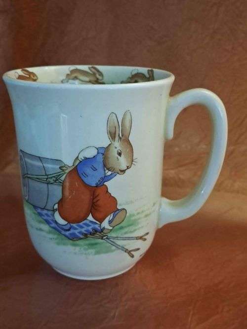 Vintage Royal Doulton  Bunnykins Mug - circa 1940 signed Barbara Vernon