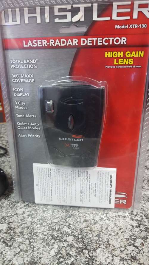 WHISTLER XTR-130 BLACK RADAR DETECTOR