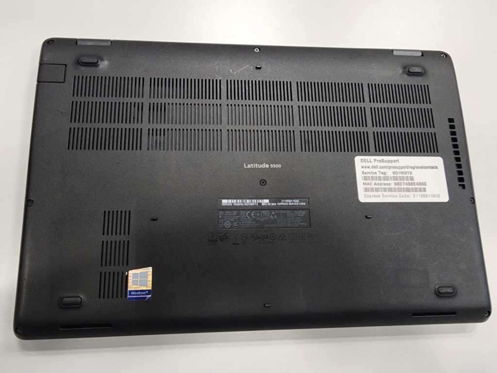 Dell 5500 8th Gen i7 Vpro Laptop (16GB Ram), (500GB SSD)