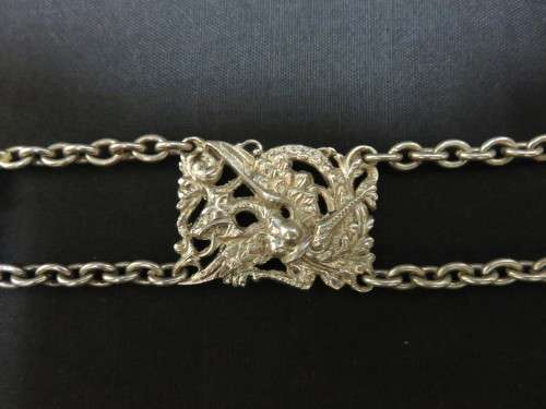 Silver (800) Dragon chain-link belt