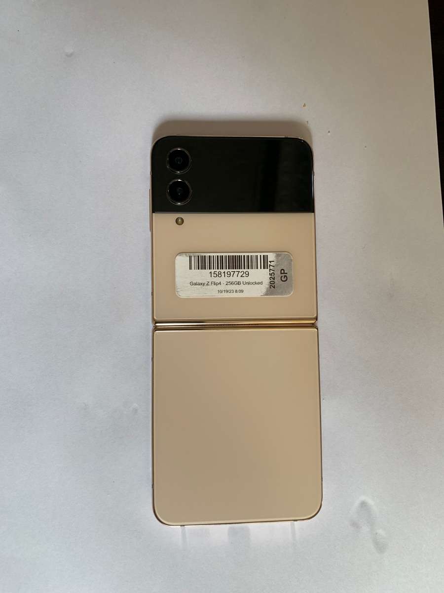 Samsung Galaxy - FLIP 4 - 5G - 256GB - All Networks - Yellow Gold - MINT CONDITION
