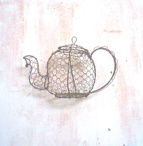 Stunning Wire Teapot - so much detail!