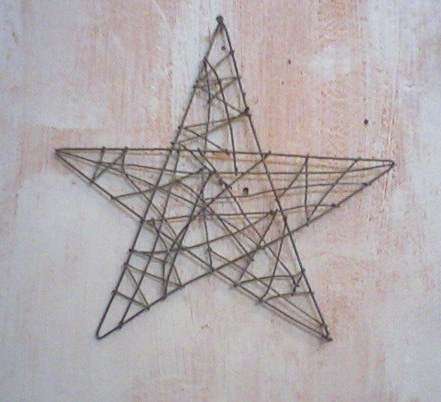 Designer Christmas Star - special new wire art!