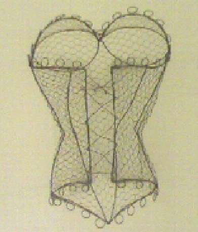 Exquisite Wire Corset - a collector's piece!
