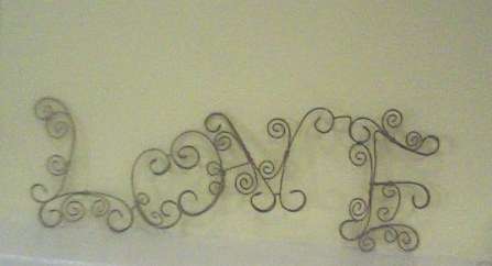 Rustic Wire Word - Unique!