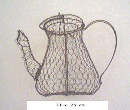 Stunning Wire Coffee Pot- so much detail!
