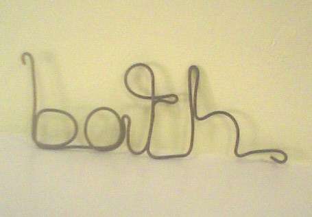 Rustic Wire Word - mount on old wood for a old age finish and hang!