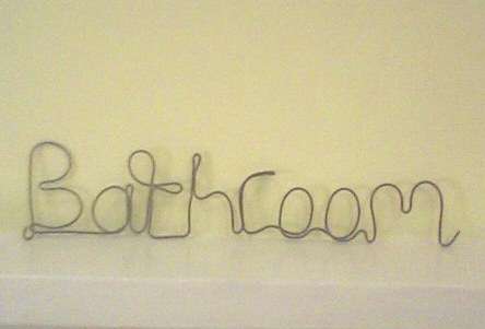 Rustic Wire Word - mount on old wood for a old age finish and hang!