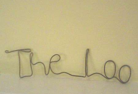 Rustic Wire Word - mount on old wood for a old age finish and hang!