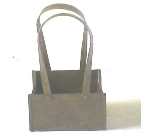 Little tin handbag - use for flower decoration or as decor.
