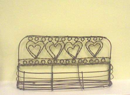 Bathroom rack - amazing wire art for your home!