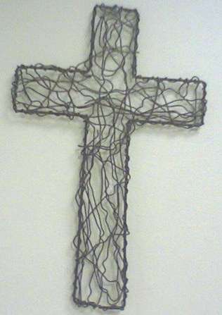 Rustic Wire Cross - lovely item!