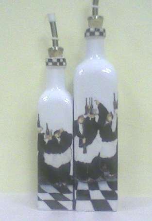 Olive Oil & Vinegar bottles - lovely design.