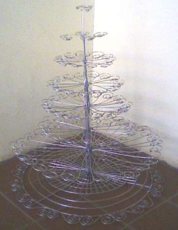 Wedding Cake Cup Cake Holder - stunning piece!