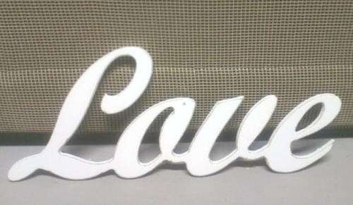 WOODEN whitewashed word - lovely!