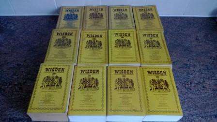 Wisden Cricket Almanack (set of 12 , 1977-1997)