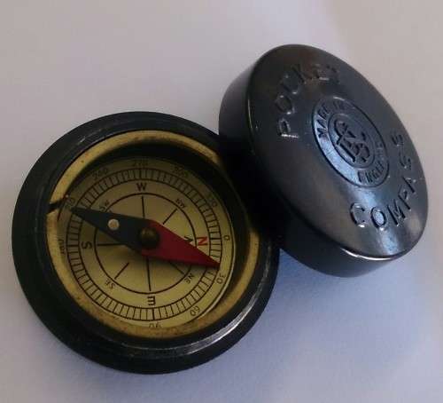Vintage ESL Pocket Compass C1940/50s Era