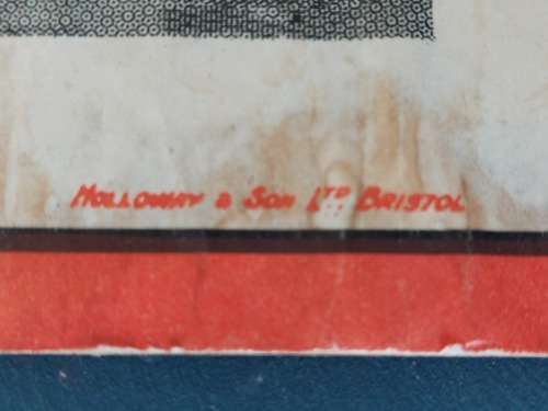 Rare Original Morris Evans Oil Cardboard Sign from the 40`s!!!