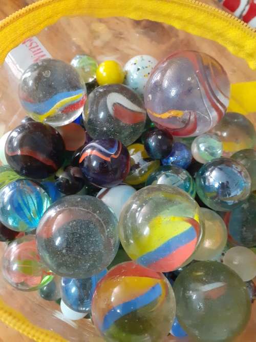 Massive Bag of Vintage Marbles