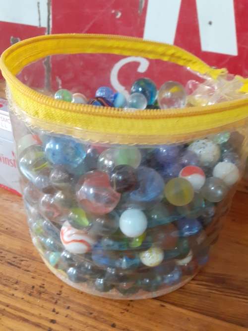 Massive Bag of Vintage Marbles
