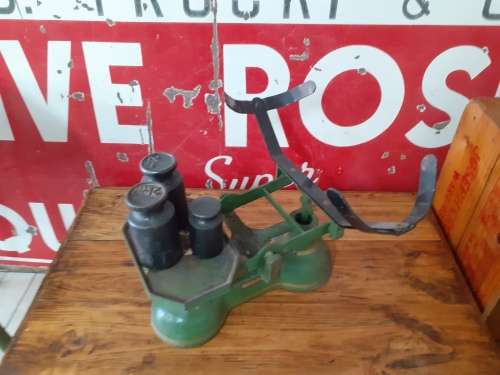 Vintage Carnegie and Layton Scale with weights