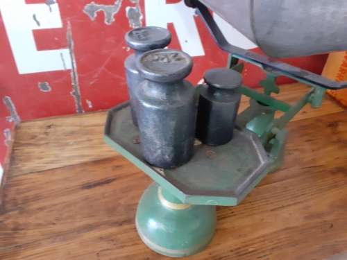 Vintage Carnegie and Layton Scale with weights
