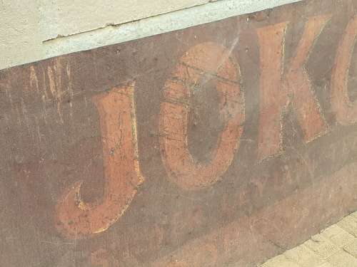 Huge Vintage Lion Lager Litho Sign 121cm x 93cm