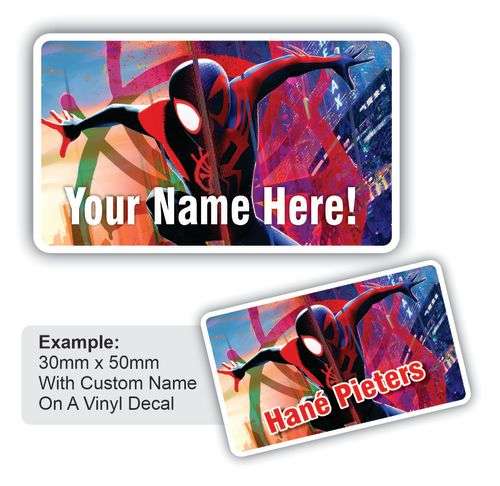 100 Custom Spiderman Labels For School!