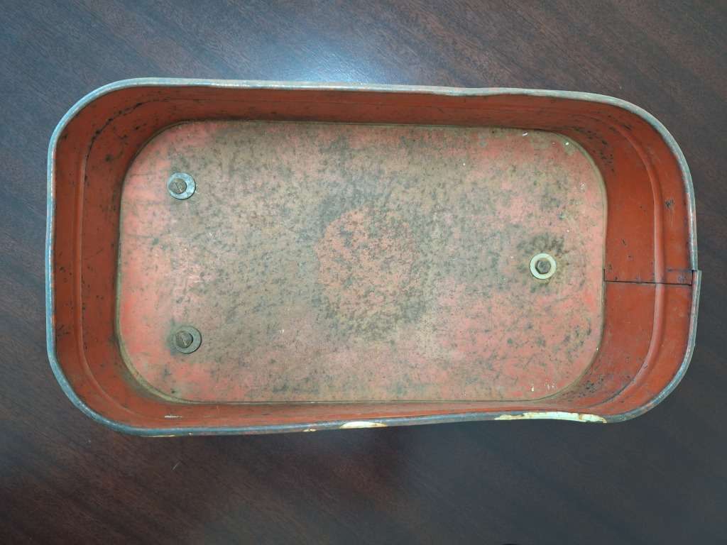 VINTAGE 1950S TRI-ANG RED PULL-ALONG TRAILER