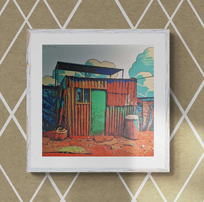 Anna Ibrahim - Home / 50cm x 50cm signed print marked 1/2