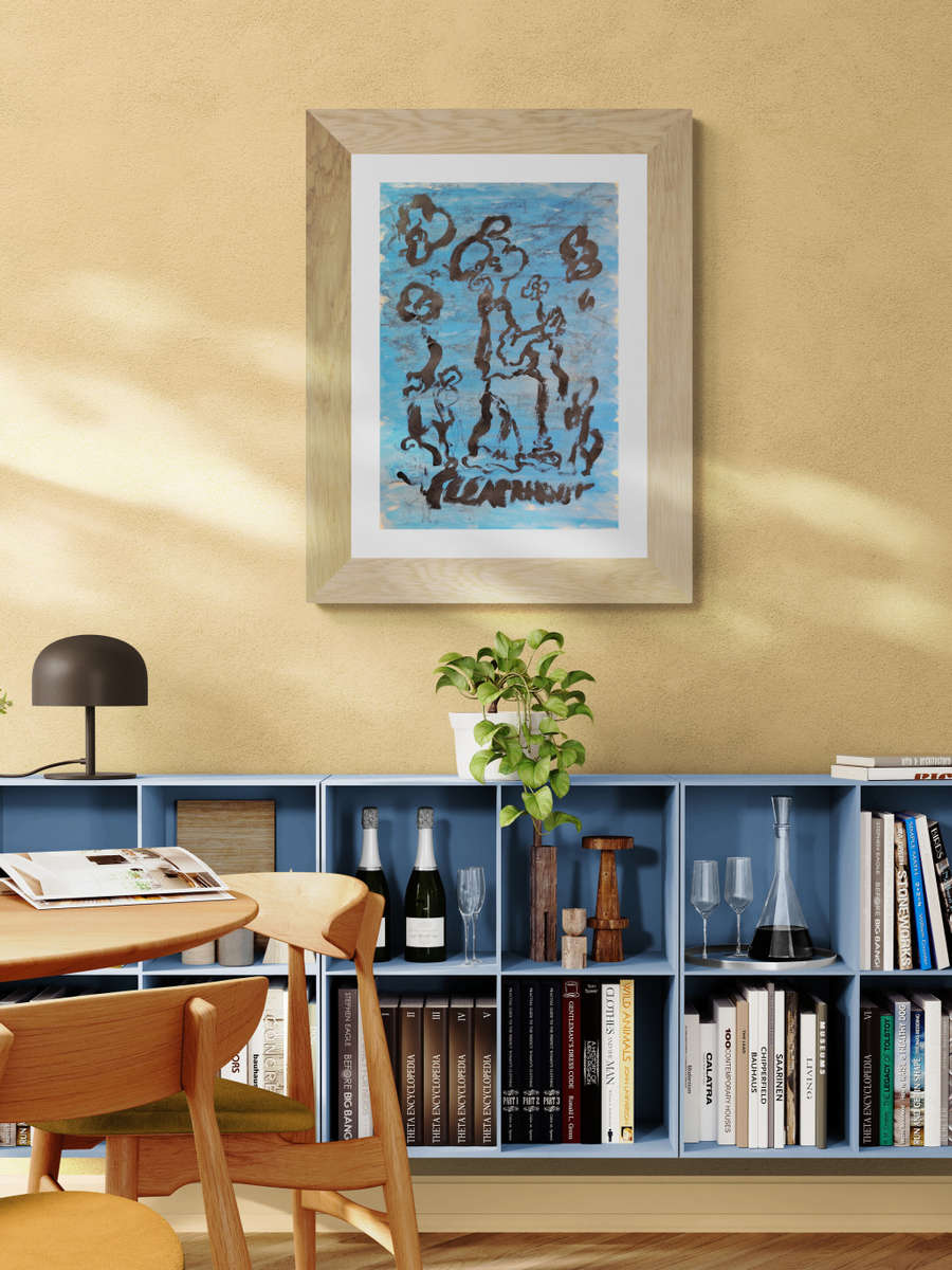 Frans Claerhout - Figure with flowers - 59 x 42