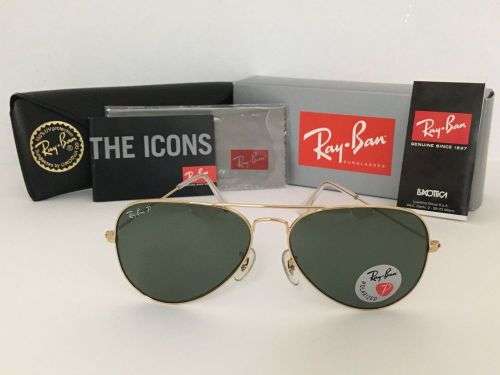 ***Ray Ban**RB 3025 001/58 Polarised Aviator