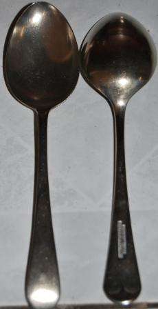 NICKEL SILVER BY SHEFFIELD ENGLAND = 11 X DESSERT SPOONS