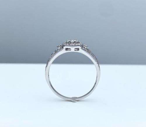Beautiful Diamond halo engagement ring