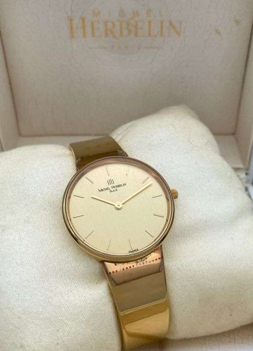 Ladies Michel Herbelin gold toned watch